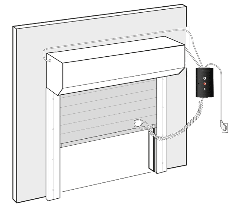 automatisme gaposa - motorisation porte-de garage - schéma installation - provélis
